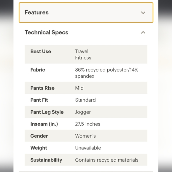 Athleta NWT Textured Brooklyn Jogger black 4 (fits 6) $98 discontinued - Picture 12 of 12